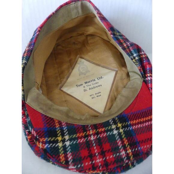 Tom Morris St. Andrews Scotland Old Course Cappie Golf Cap Wool Hat 8 Links - Picture 6 of 8